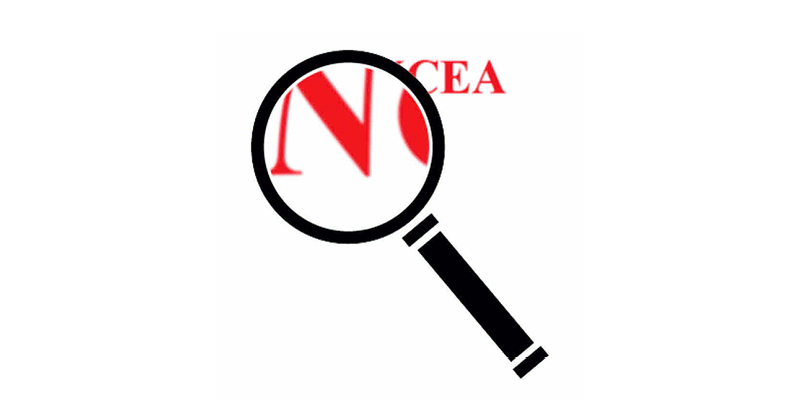 NCEA magnifying glass banner